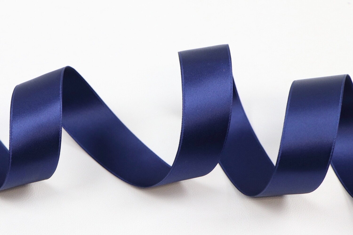 Band Satin Double Face &quot;navy&quot;