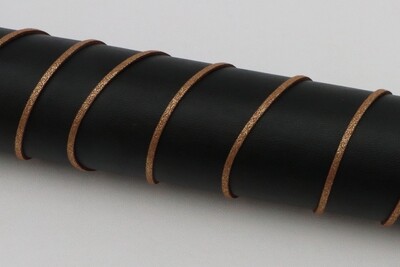 Lederband Glitzer &quot;braun&quot;