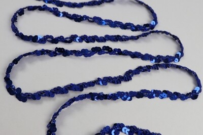 Band Pailletten metallic &quot;blau&quot;