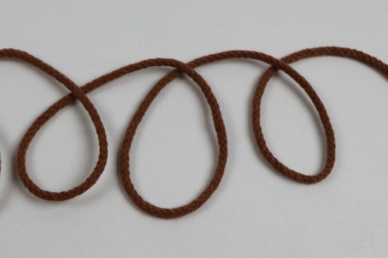 Kordel Baumwolle 3mm &quot;rotbraun&quot;