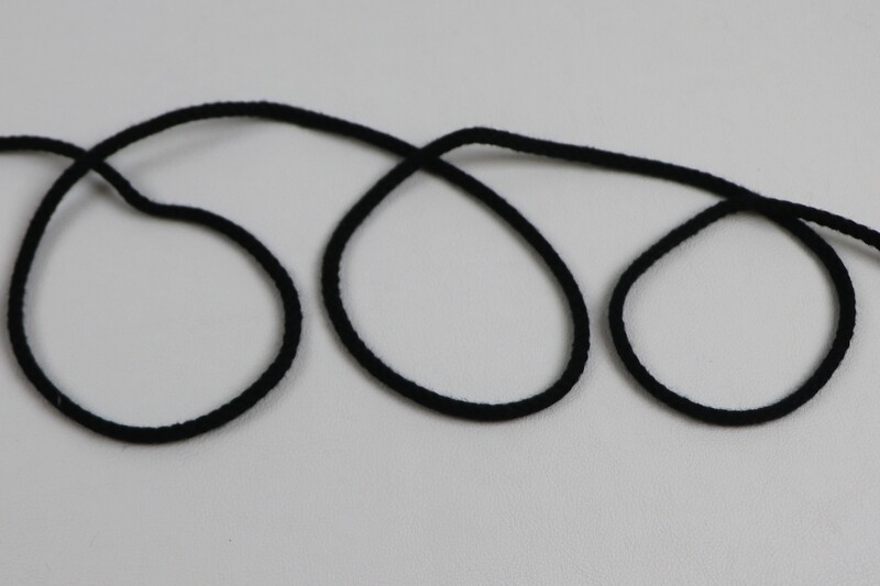 Kordel Baumwolle 3mm &quot;schwarz&quot;