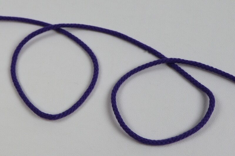 Kordel Baumwolle 3mm &quot;violett&quot;
