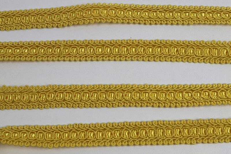 Posamentenborte &quot;gelb-gold&quot;