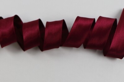 Schrägband Satin &quot;bordeaux&quot;