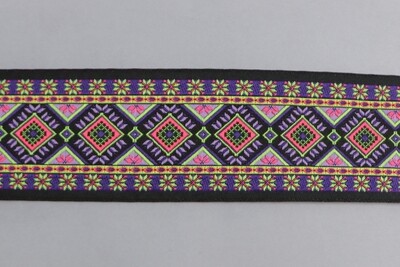 Jacquardborte 50mm &quot;pink-lemon&quot;