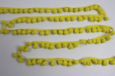 Pompon-Borte &quot;gelb&quot;