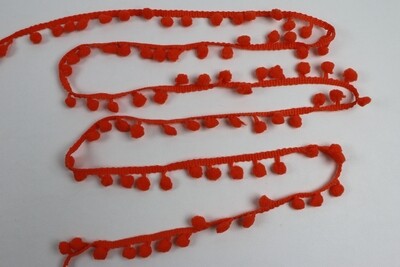 Pompon-Borte &quot;orange&quot;