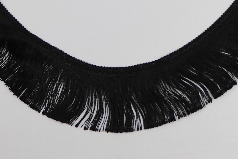 Fransen Borte 60mm &quot;schwarz&quot;