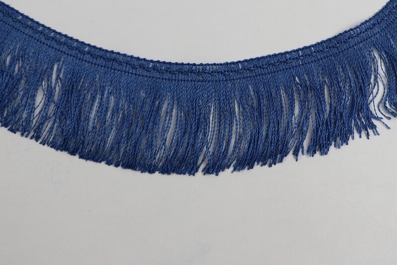 Fransen Borte 60mm &quot;blau&quot;