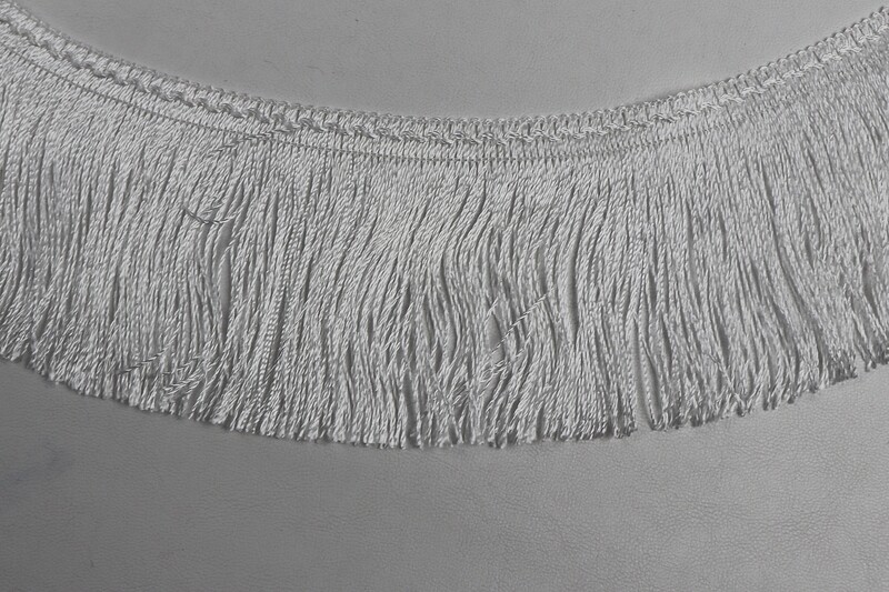 Fransen Borte-Rayon &quot;weiss&quot;