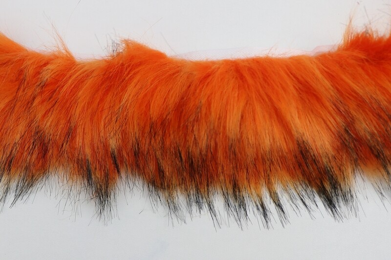 Pelzstreifen &quot;orange&quot;