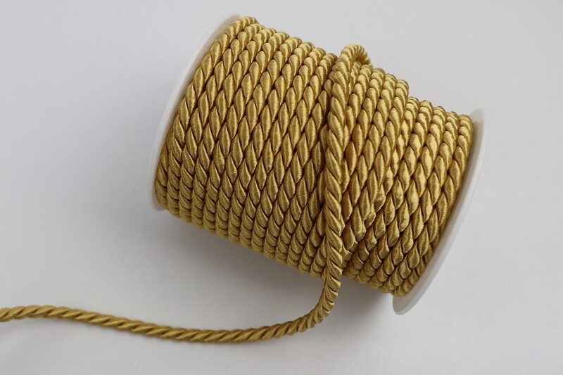 Atlas-Kordel 6mm &quot;gold&quot;
