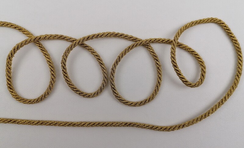 Brokat Kordel 4mm &quot;gold&quot;