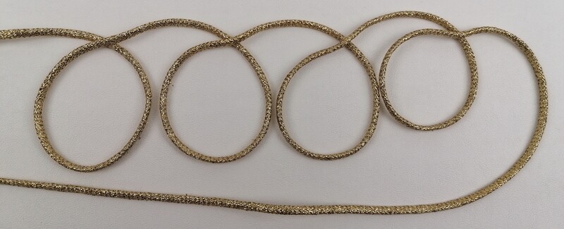Lurex Kordel 3mm &quot;gold&quot;