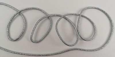 Lurex Kordel 5mm &quot;silber&quot;