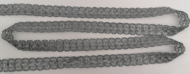 Brokatborte &quot;altsilber&quot;