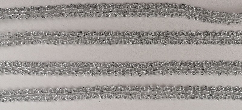 Brokatspitze &quot;silber&quot;
