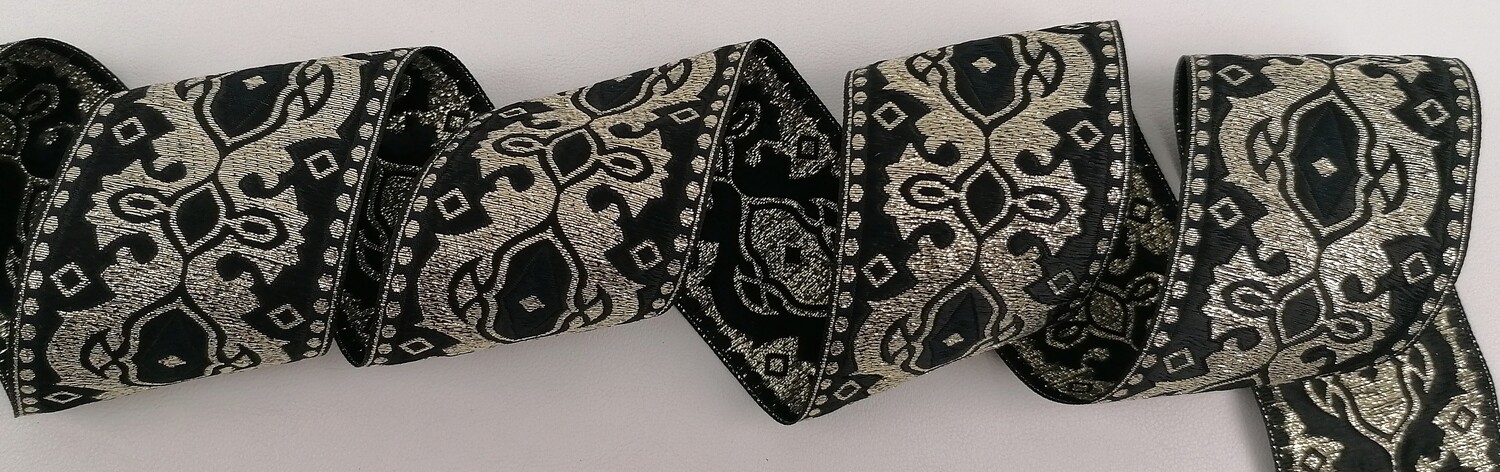 Jacquardborte Wappen &quot;schwarz-gold&quot;