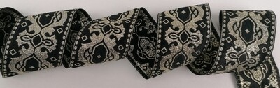 Jacquardborte Wappen &quot;schwarz-gold&quot;