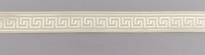 Jacquardborte 22mm &quot;écru-gold&quot;