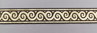 Jacquardborte 35mm &quot;braun-gold&quot;