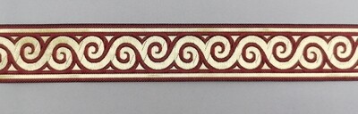 Jacquardborte 35mm &quot;bordeaux-gold&quot;