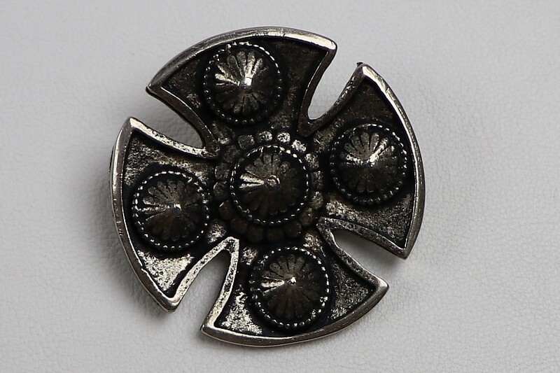 Nieten - Beschlag Templerkreuz &quot;altsilber&quot;