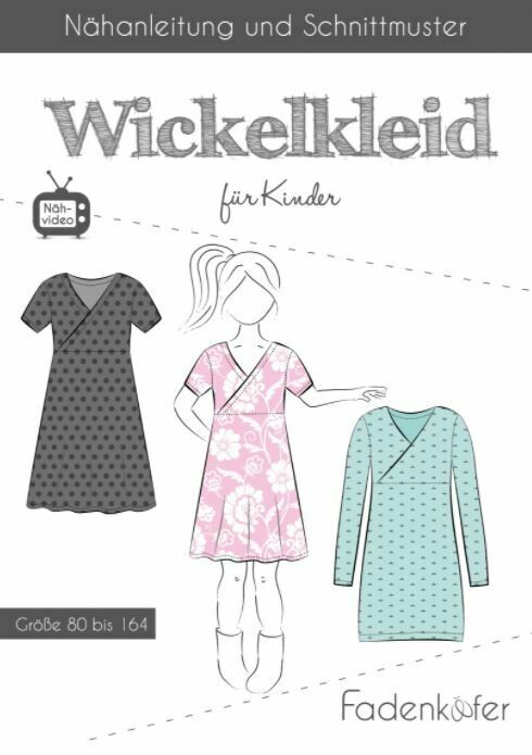 Schnittmuster Wickelkleid Kinder