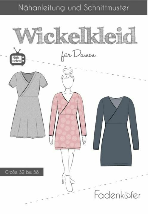 Schnittmuster Wickelkleid Damen