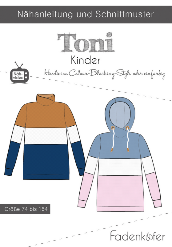 Schnittmuster Hoodie Toni Kinder