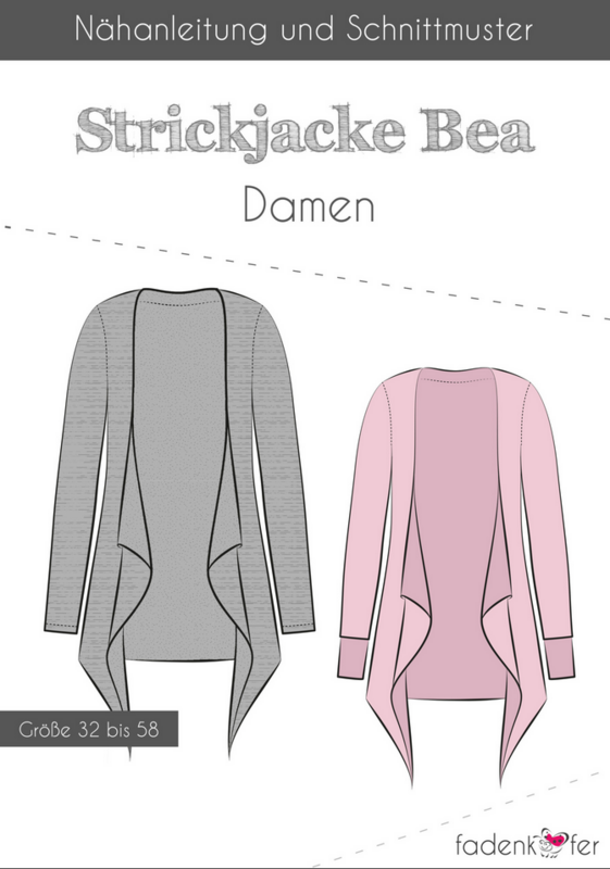 Schnittmuster Strickjacke Bea