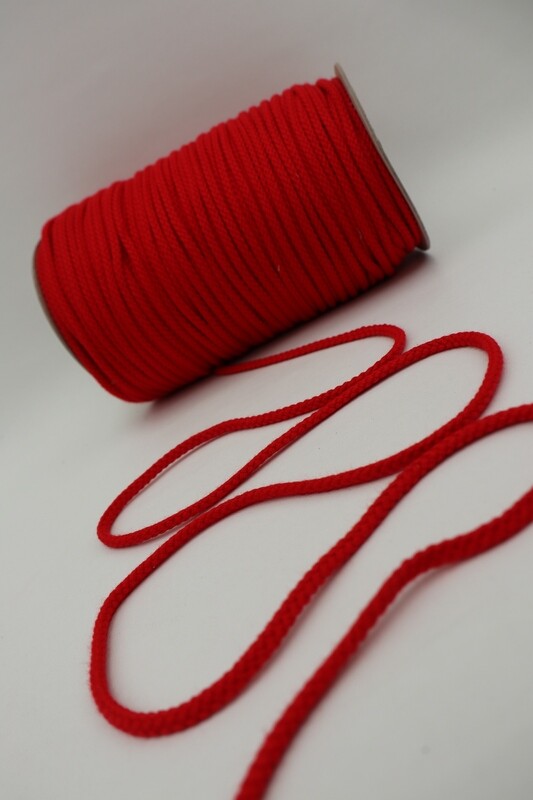 Kordel Baumwolle 5mm &quot;rot&quot;