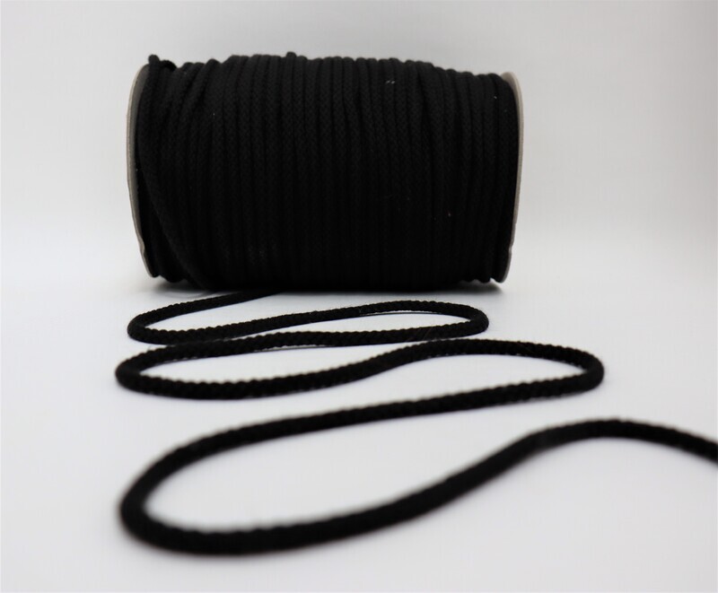 Kordel Baumwolle 5mm &quot;schwarz&quot;
