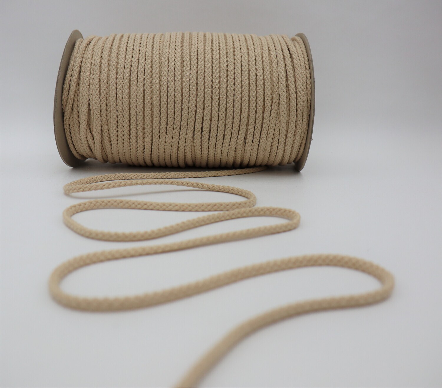 Kordel Baumwolle 3mm &quot;beige&quot;