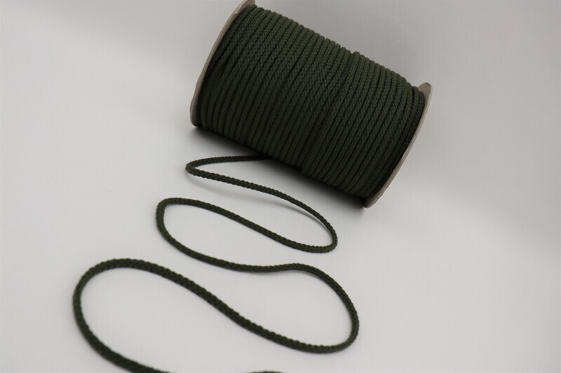Kordel Baumwolle 5mm &quot;olive&quot;