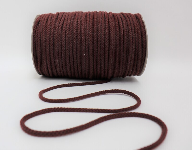 Kordel Baumwolle 5mm &quot;rotbraun&quot;