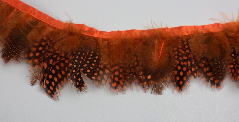 Band Federn 60mm &quot;orange&quot;