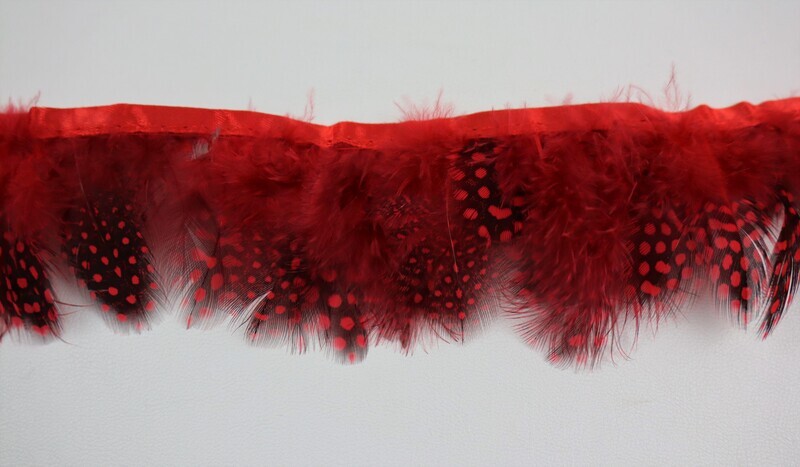 Band Federn 60mm &quot;rot&quot;