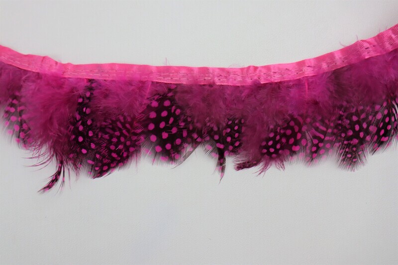 Band Federn 60mm &quot;fuchsia&quot;