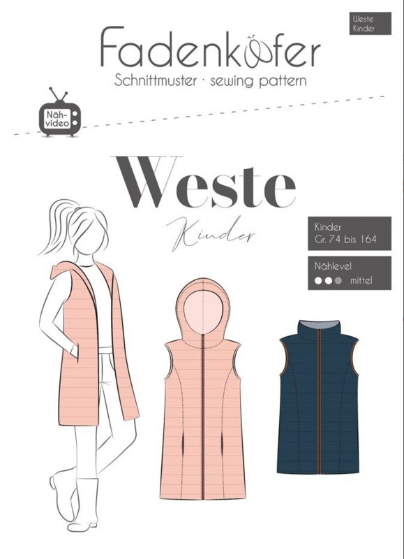 Schnittmuster Weste Kinder