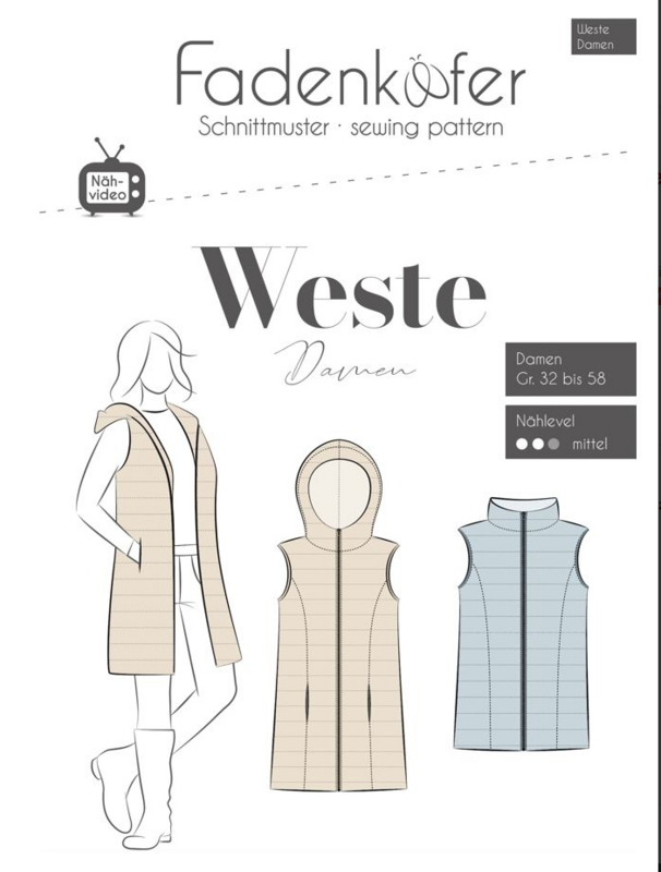 Schnittmuster Weste Damen