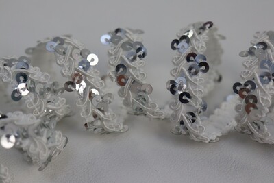 Paillettenband &quot;silber&quot;