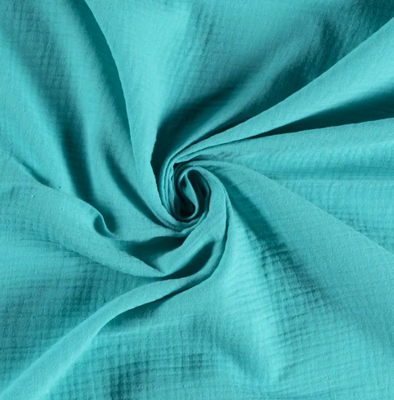 Musselin uni &quot;turquoise&quot;
