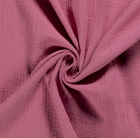 Musselin uni &quot;dunkles pink&quot;