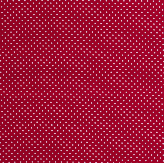 Popeline Punkte &quot;rot&quot;