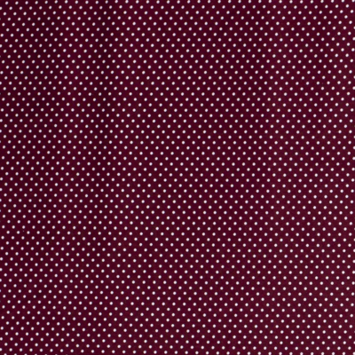 Popeline Punkte &quot;bordeaux&quot;