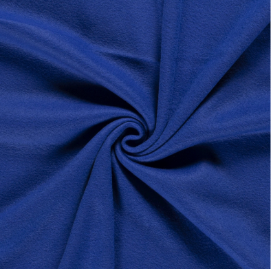 Faserpelz uni &quot;blau&quot;