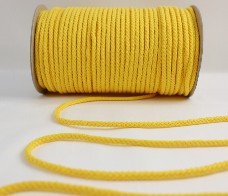 Kordel Baumwolle 5mm &quot;gelb&quot;