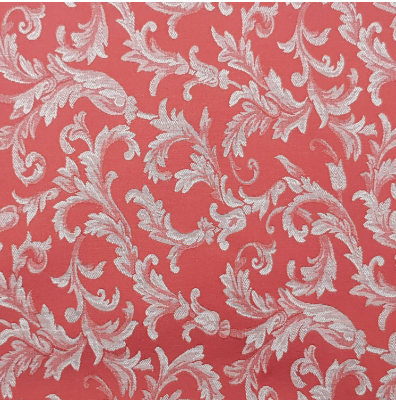 Jacquard Ornamente "rot"