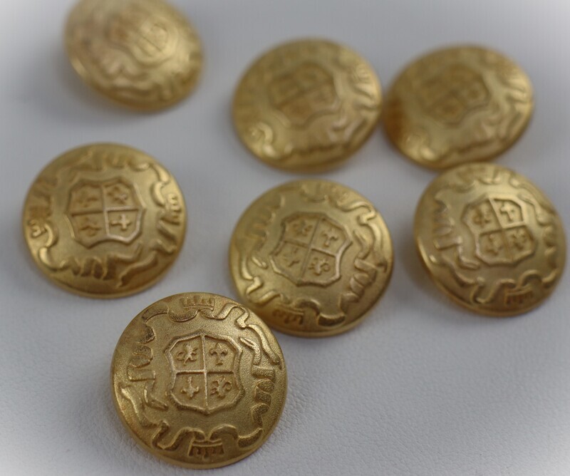 Knopf Wappen &quot;gold&quot;